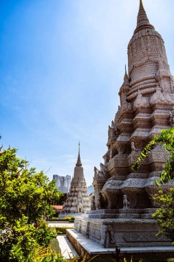 Phnom Penh, Kamboçya - 29 Ocak 2025 Sunny Weather Kraliyet Sarayı