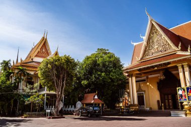 Phnom Penh, Kamboçya - 29 Ocak 2025 Sunny Weather Kraliyet Sarayı