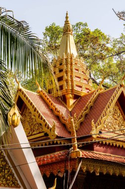 Siem Reap, Kamboçya - 30 Ocak 2025: Tarihi kent merkezi manzarası