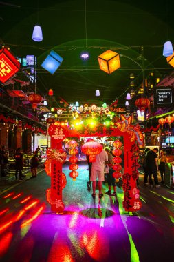 Siem hasadı, Kamboçya - 30 Ocak 2025: Geceye kadar Pub Caddesi