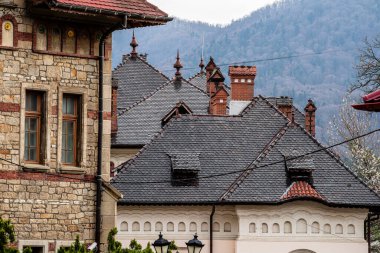 Romanya 'nın eski kentinde tarihi mimari