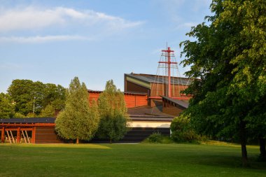 Stockholm 'de bitişik parkı olan VASA Müzesi.