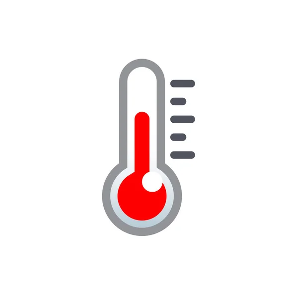 Jednoduchá Malá Klasická Ikona Teploty Teploměru — Stockový vektor