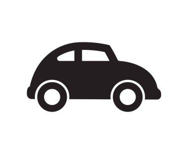 Basit araba silueti yan görünümü