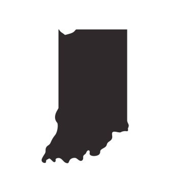 Indiana in state shape silueti sadeleştirildi