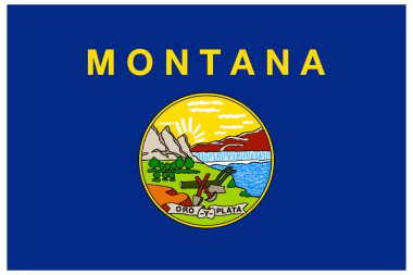 Doğru Montana mt bayrağı