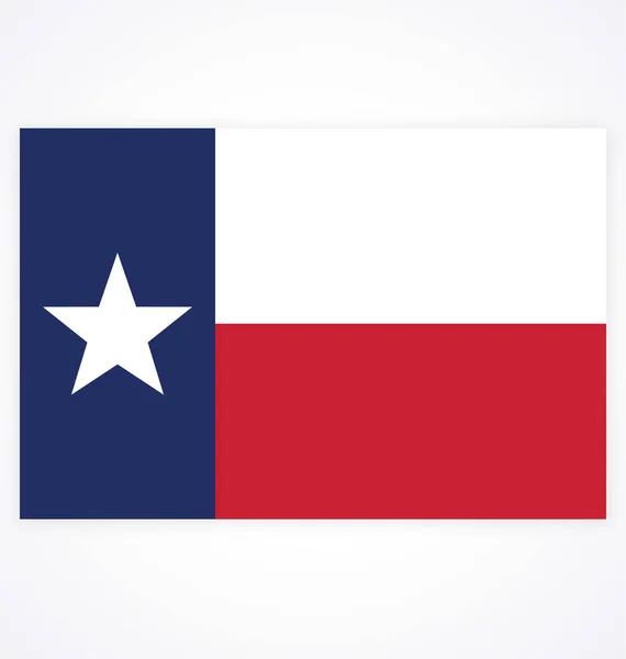 Nauwkeurige Correcte Texas Staat Vlag — Stockvector