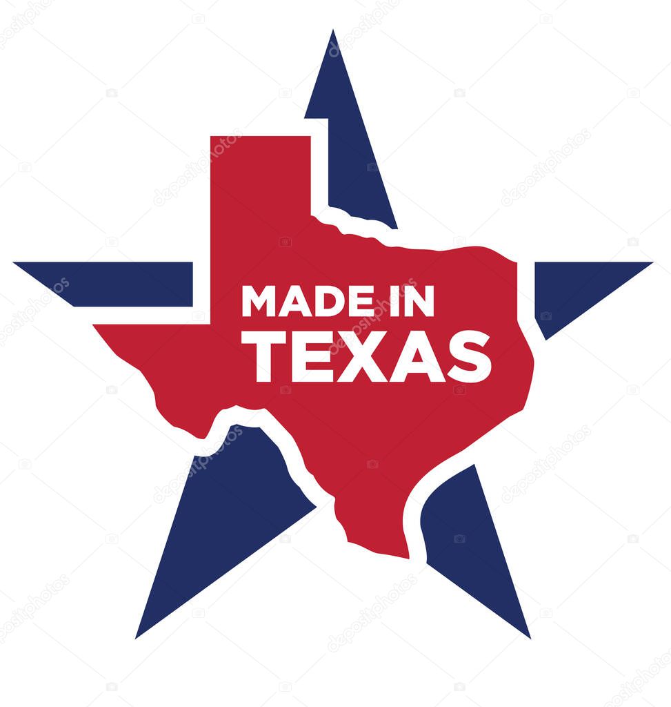 Made in texas star logo