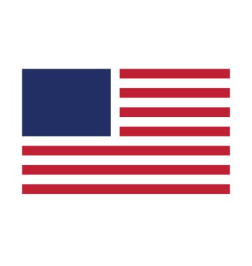 ABD bayrağı biçimlendirilmiş simge