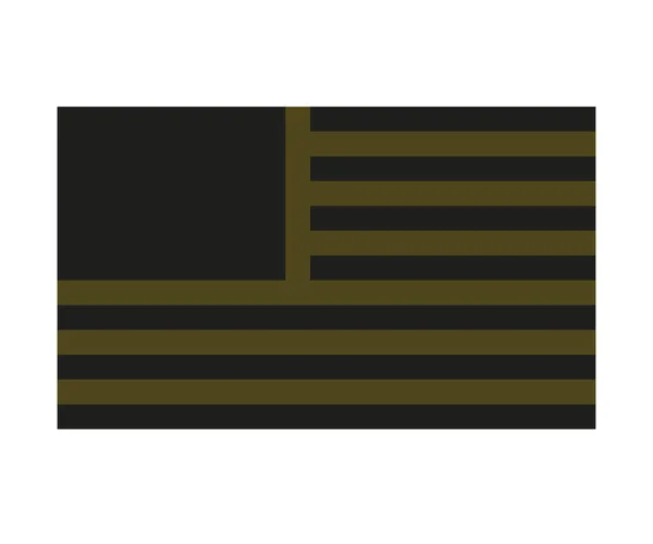 Usa Flagga Förenklad Militär Stealth — Stock vektor