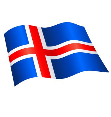 İzlanda 'nın dalgalı bayrağı