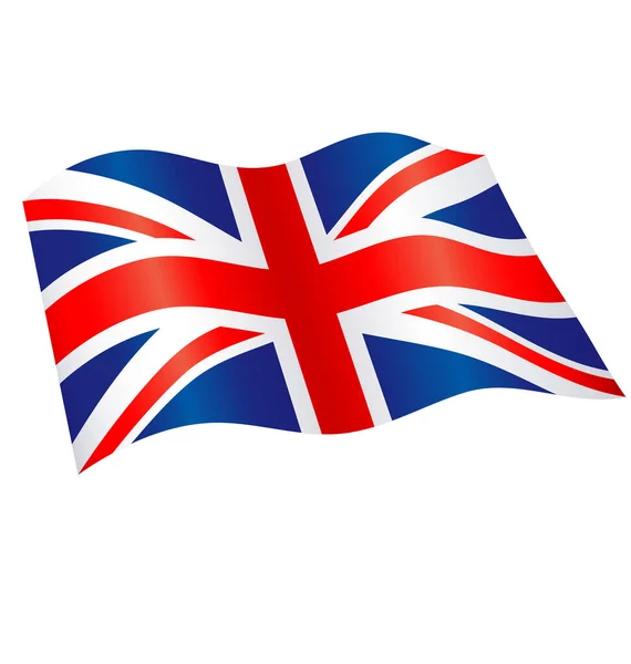 Vuelo Reino Unido Unión Jack Reino Unido Bandera — Archivo Imágenes Vectoriales