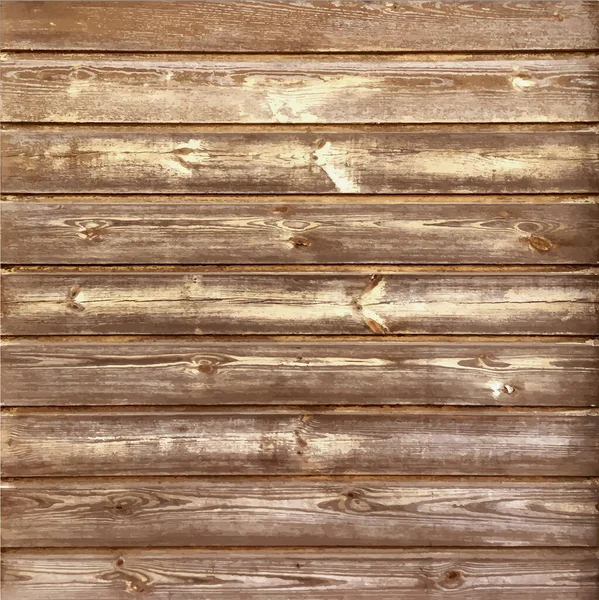Rustic Old Timber Wood Wall Background — Stock Vector