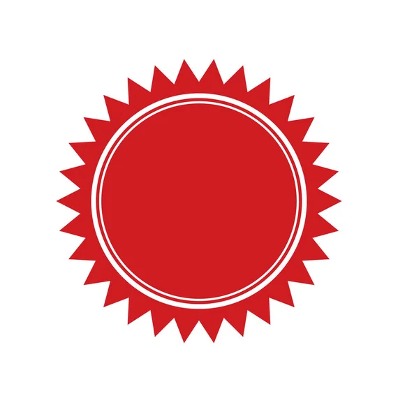 Klassisches Rotes Blanko Dokument Mit Zertifikat Siegel — Stockvektor