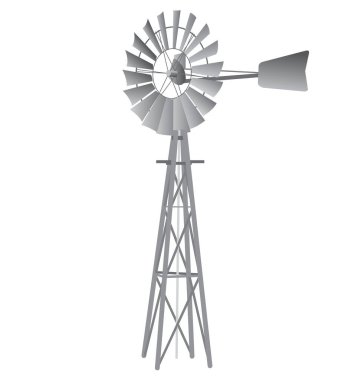 Klasik Avustralya Metal Yel Değirmeni rüzgar pompası