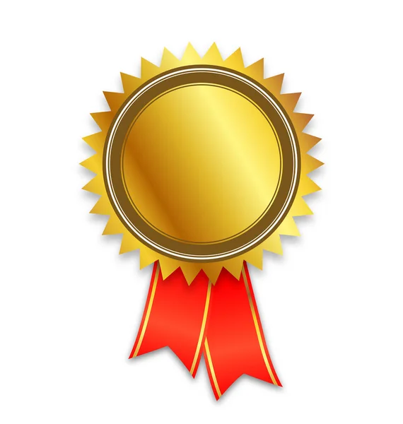 Порожня Печатка Сертифіката Нагородження Золотим Документом — стоковий вектор
