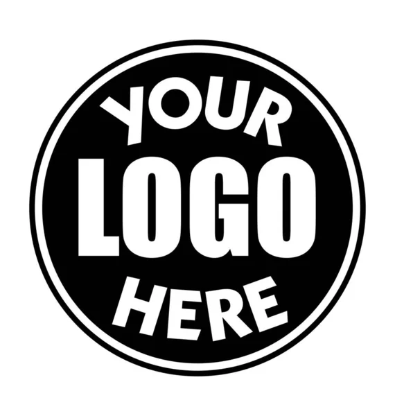 Seu Logotipo Aqui Símbolo Espaço Reservado — Vetor de Stock