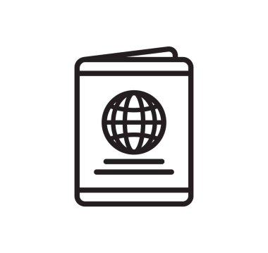 simple classic passport icon