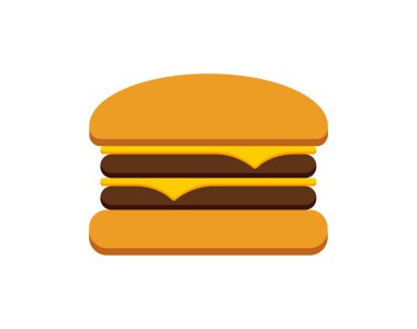 Basit bir çift çizburger simgesi