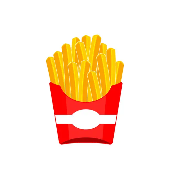 Simple Classic French Fries Icon — Stock Vector
