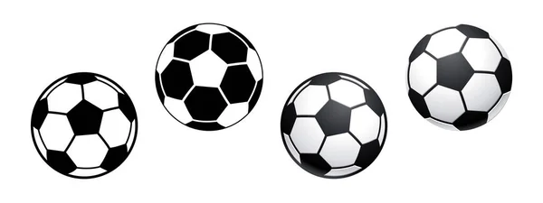 Классический Футбольный Мяч Набор Человек — стоковый вектор