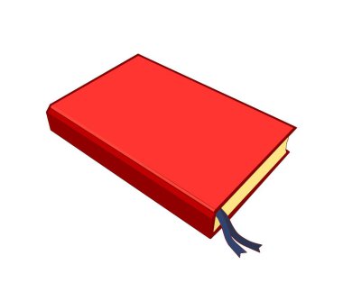 çizgi film kırmızı kitap simgesi ögesi