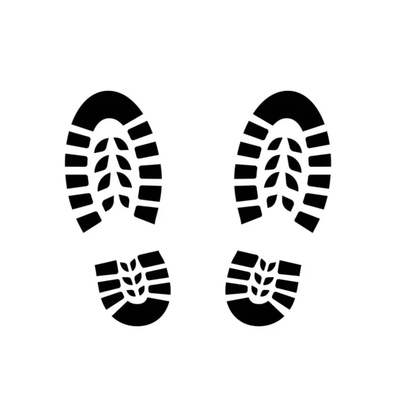Классические Следы Обуви — стоковый вектор