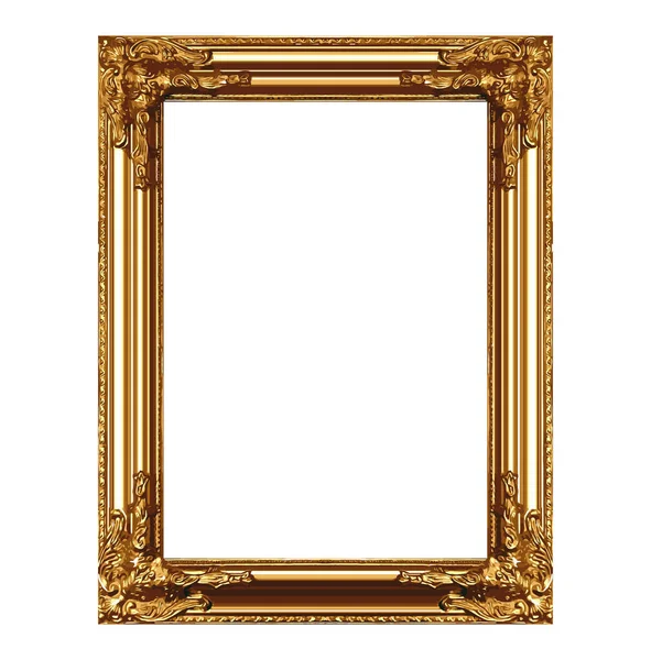 Beautiful Ornate Gilded Picture Frame — Stock Vector