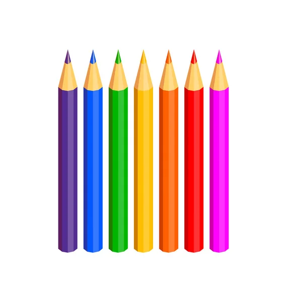 stock vector fun kids cartoon color pencils