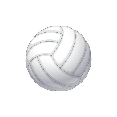 gerçekçi klasik beyaz voleybol 