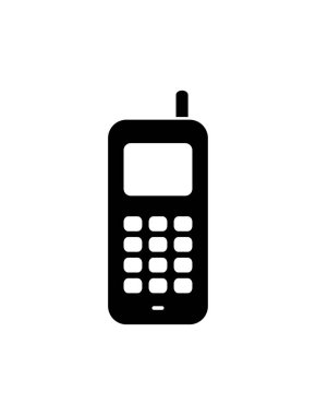Basit cep telefonu simgesi