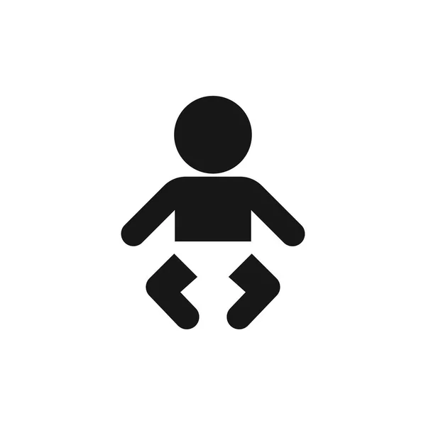 Simple Vestiaire Bébé Symbole Bébé — Image vectorielle