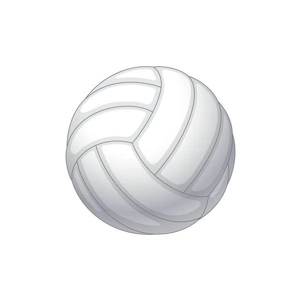 Realistic Classic White Volleyball — Stock Vector