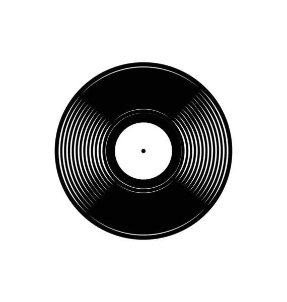 Simple Classic Vinyl Music Record — Stock Vector