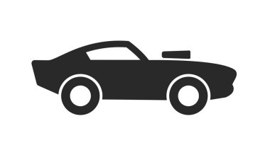 Basit bir kaslı araba siluet simgesi