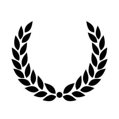 Klasik yuvarlak defne çelengi ögesi