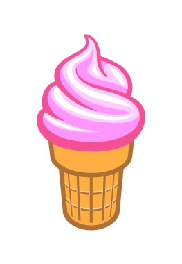 Külahta basit, hafif servis dondurması