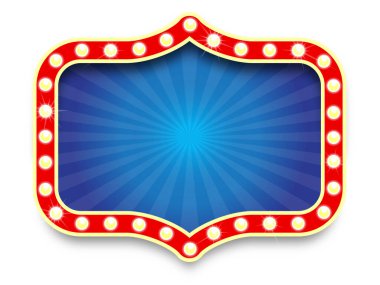 Sirk tiyatrosu tabelası açık çerçeveli şeffaf arka plan