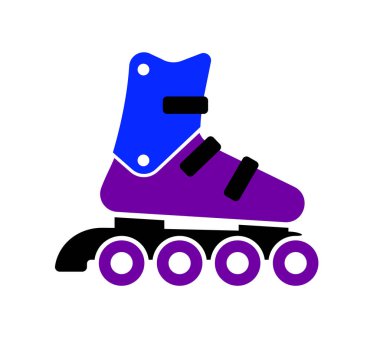 Basit dahili paten mavi kenar görünüm simgesi şeffaf arkaplan