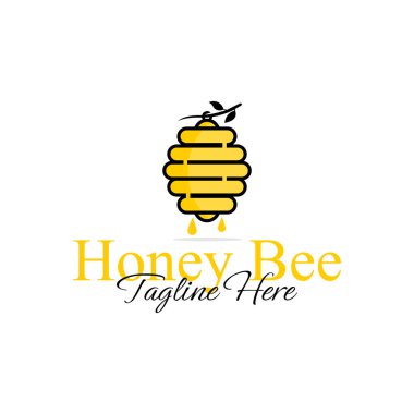 honey bee logo. vector illustration of a good quality.