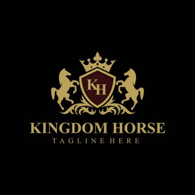 kingdom horse Template Design Creative idea clipart