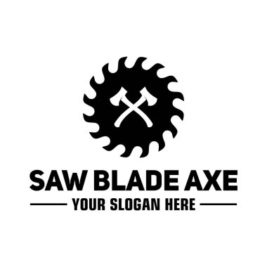 saw blade axe Template Design Creative idea