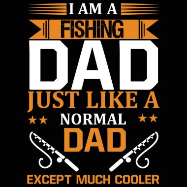 Ben bir balıkçı tişörtü tasarım vektörüyüm.