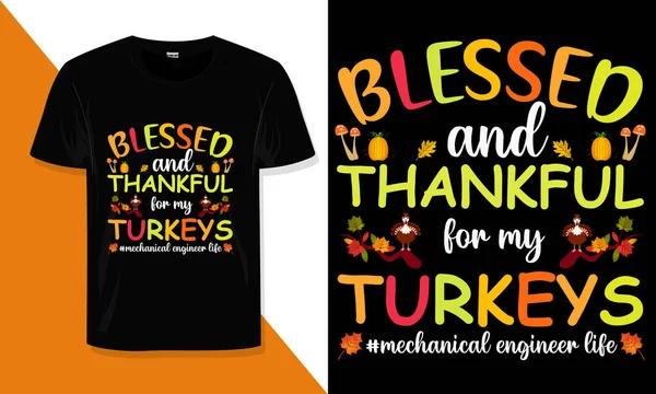 Stock vector Thanksgiving Day T Shirt Design 