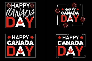 Kanada gününüz kutlu olsun Typoraphy Tasarımı 1 Temmuz Kanada Günü 