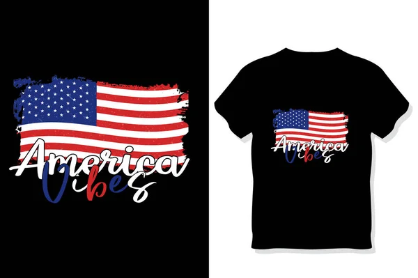 미국의 티셔츠 디자인 — 스톡 벡터