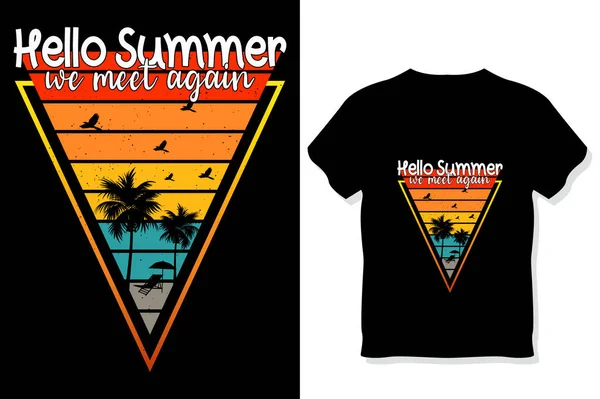 Summer Shirt Summer Typography Shirt Design Summer Quotes Design Letletletletlettering — 스톡 벡터