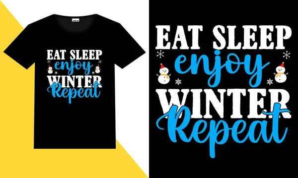 stock vector Winter typography t shirt |winter SVG