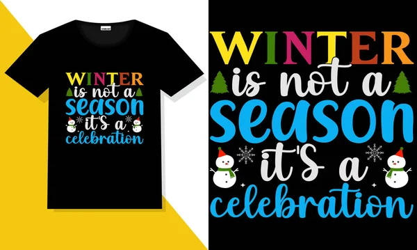 stock vector Winter typography t shirt |winter SVG