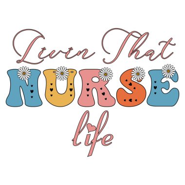 Retro hemşire süblimleşme tişört tasarımı, moda hemşire tasarımı